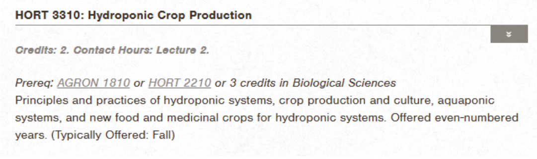 Catalog depiction of HORT 3310